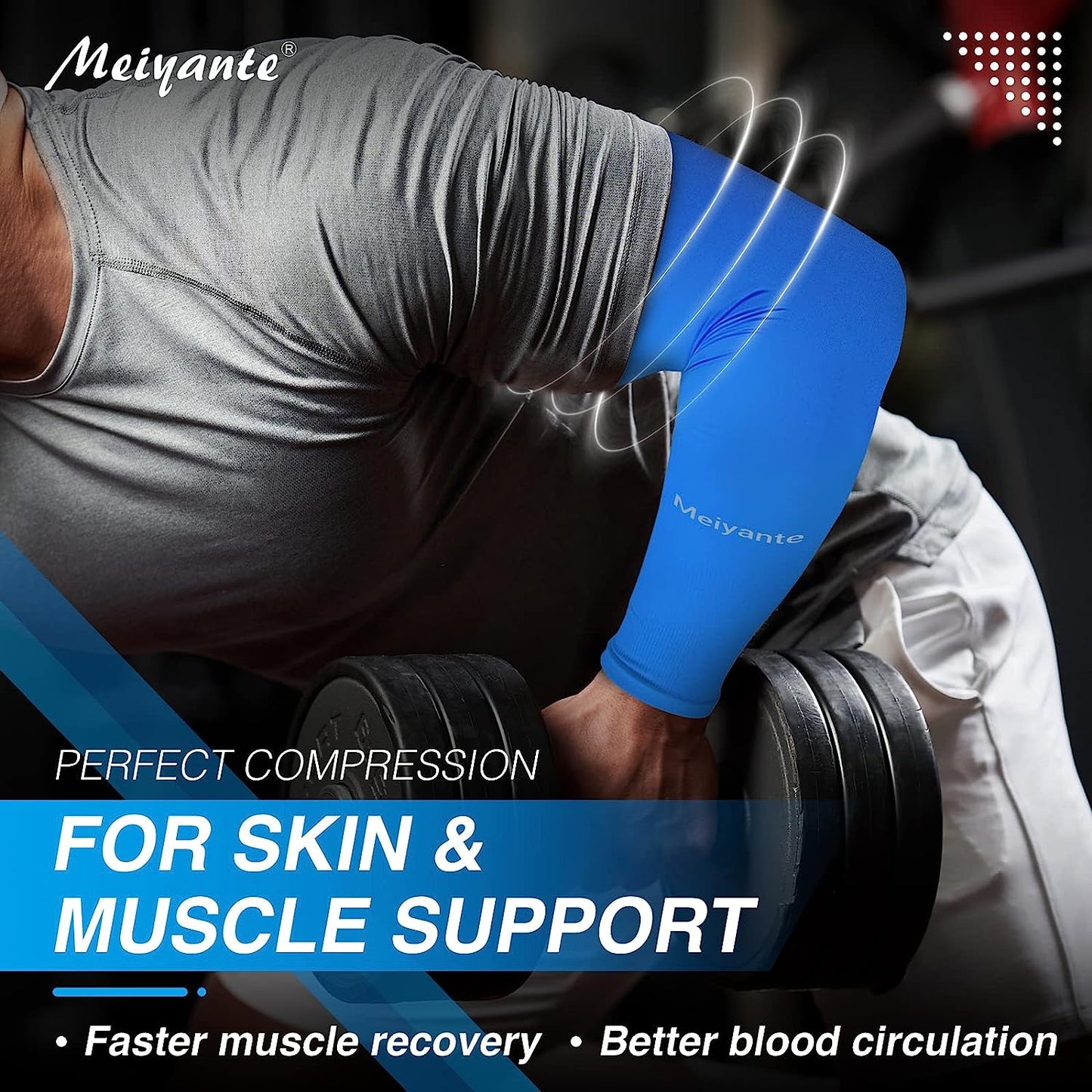 Meiyante Arm Sleeves for Men Women Work 1 Pair UV Sun Protection UPF Long Sleeves Tattoo Cover Up Sleeves to Cover Arm Sleeves Cooling (Amazon Arm Sleeves)